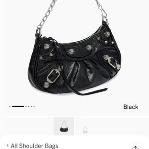 Balenciaga Black and Silver mini   Bag Le Cagole with Chain